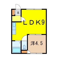 永山5.24コーポの物件間取画像